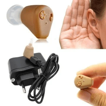 Paket Hearing Aid: alat bantu dengar, ear fitting, dan charger